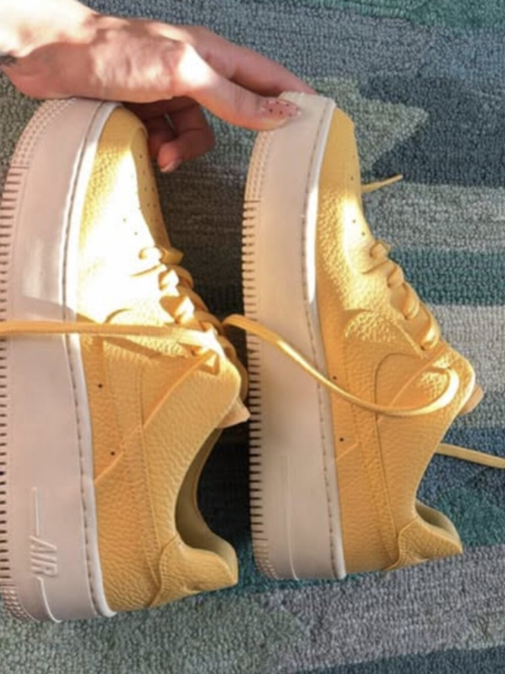 Nike Air Force 1 Sage Low “Topaz Gold” — Women’s Size 7 - Picture 3 of 9